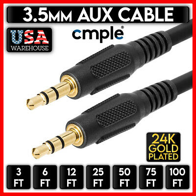 Aux Headphone 3.5mm Cable Male To Male Car Stereo Audio Cord Iphone Samsung Lot