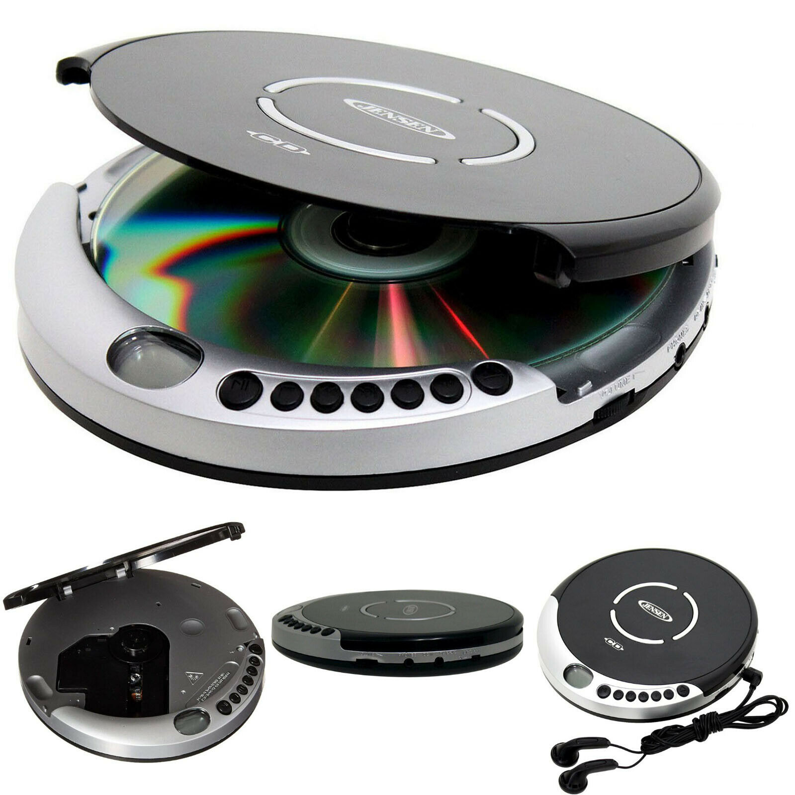 Cd Disk Player Portable With Cd-r/rw Anti-skip Protection Bass Boost