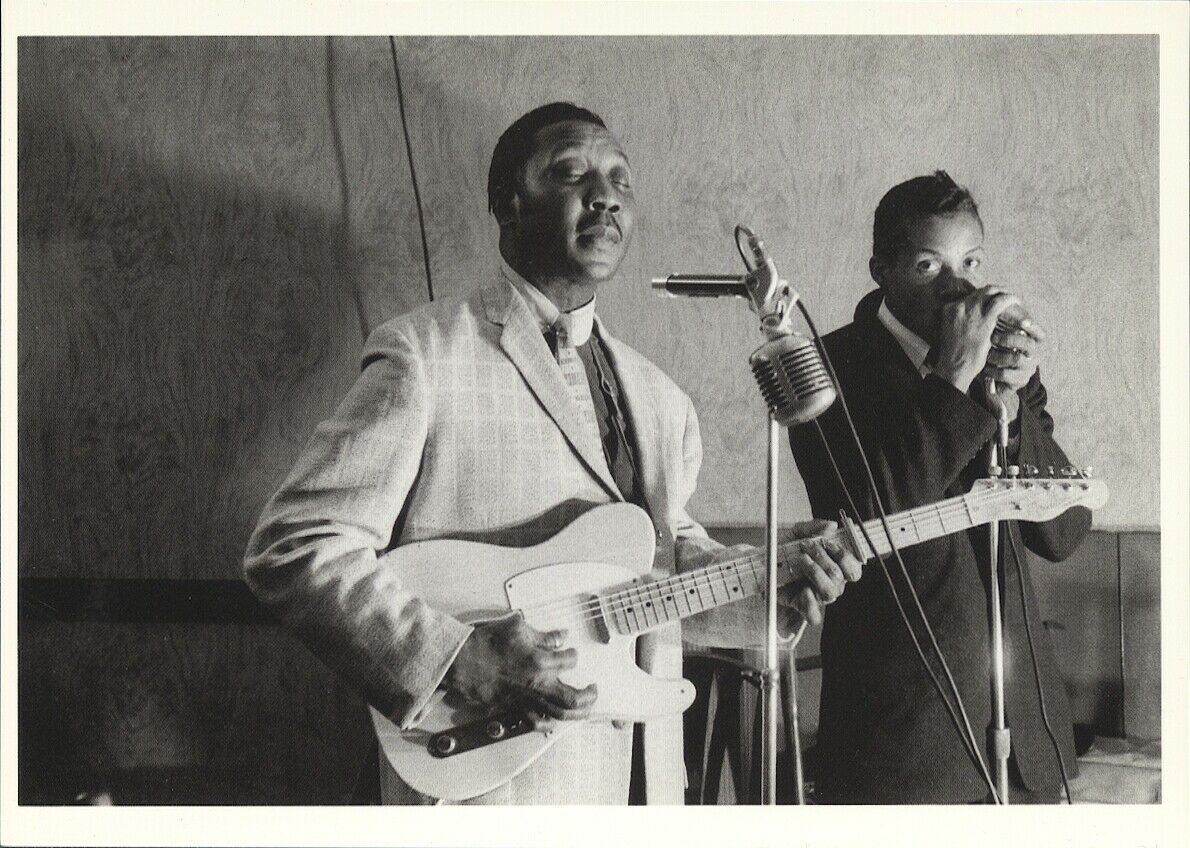 Muddy Waters, Washington 1959, Fotofolio Postcard, Photograph By John Cohen