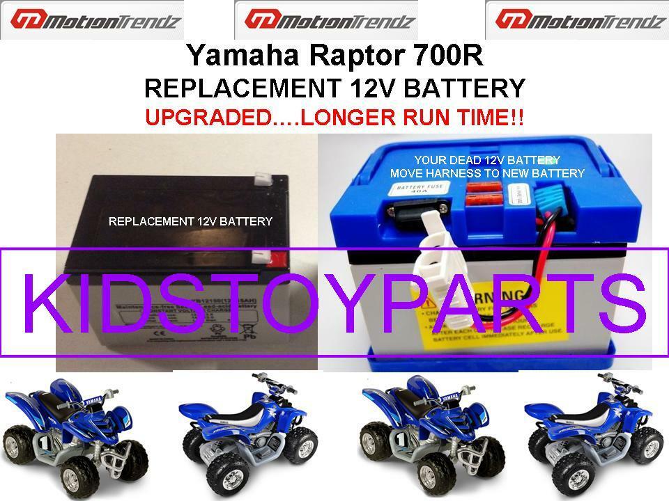Yamaha Raptor 700r Oem Replacement 12v Battery Longer Run Time Than Original!!!