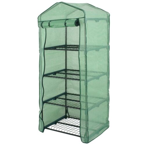 Mini Greenhouse Outdoor  Portable Green House Gardening W/ 4 Tier Pe Cover
