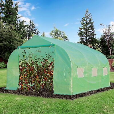 Greenhouse 12'x10'x7' Large Portable Walk-in Hot Green House Plant Gardening