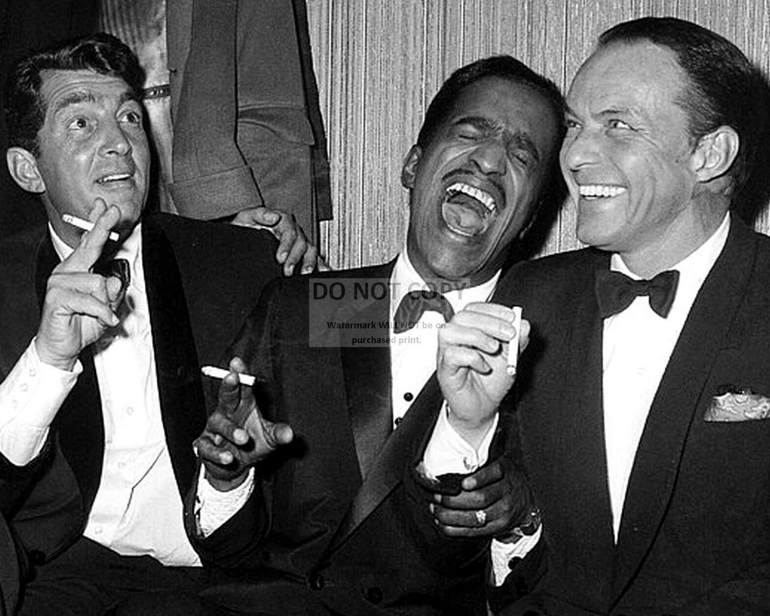 The Rat Pack  Dean Martin Sammy Davis, Jr. & Frank Sinatra - 8x10 Photo (aa-724)