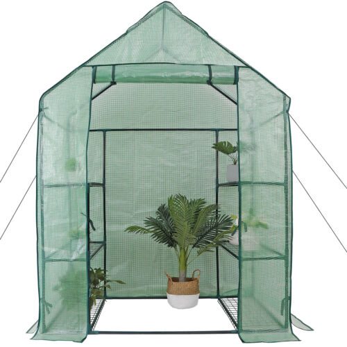 6 Shelves 3 Tiers Greenhouse Portable Mini Walk In Outdoor Mini Planter House