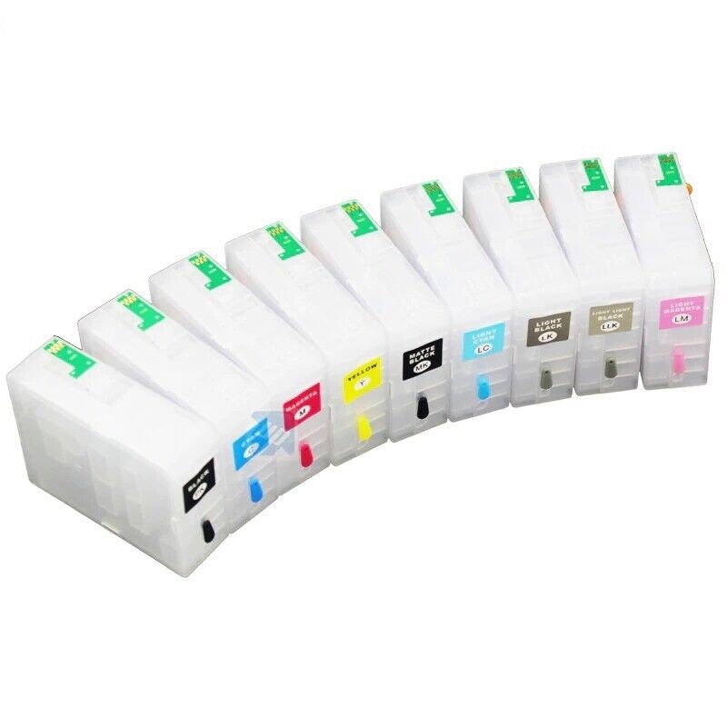 Refillable Ink Cartridges With Permanent Chip For Epson Surecolor P800 Sc-p800