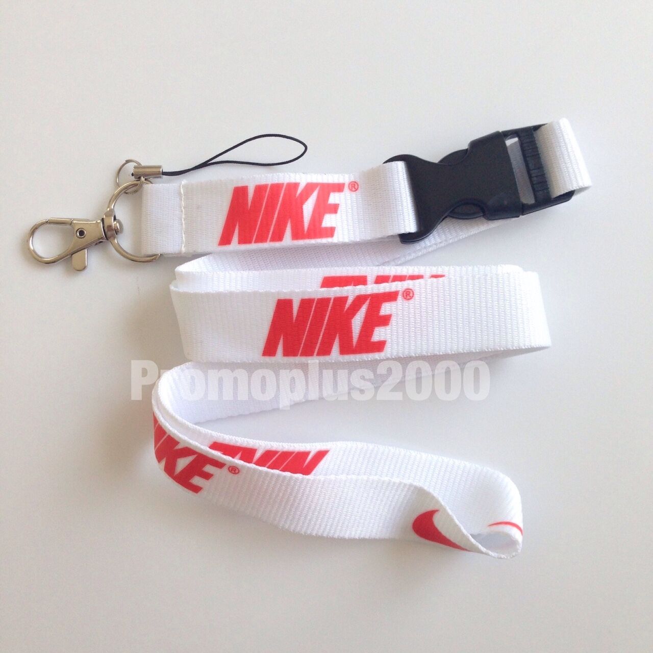 Nike Lanyard White With Red Logo