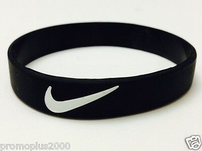 Nike Sports Baller Silicone Wristband Blk/wht Logo