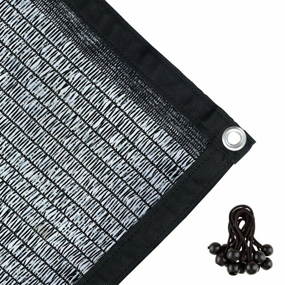 Agfabric 40% Sunblock Shade Cloth With Grommets For Garden Patio Plants, Black